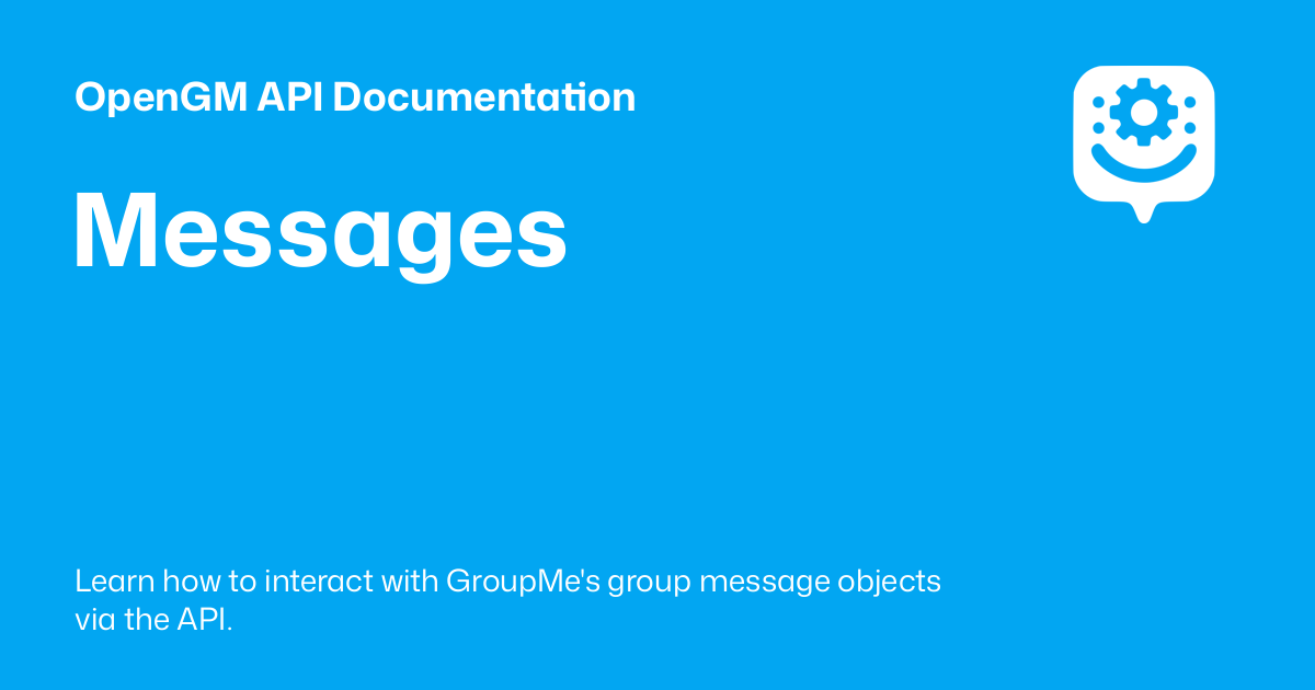 Messages - OpenGM API Documentation