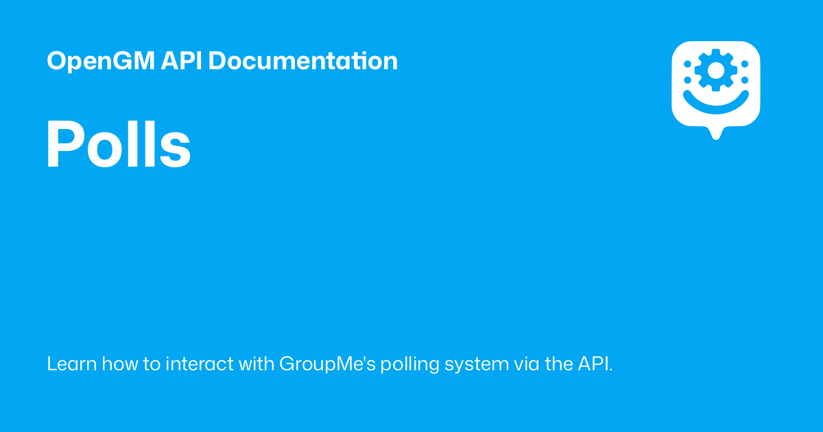 Polls - OpenGM API Documentation